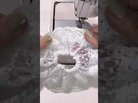 How I sew hair ties #sewing #diy