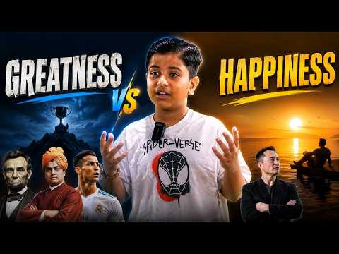 Greatness के पीछे भागते-भागते Happiness मत खो देना! 🥺 An Original Presentation by Shreshth Sharma