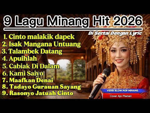 9 Lagu Minang Hit Terbaik 🎶 Slow Pop Minang Cover AI Paling Menyentuh Hati 2026