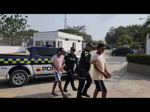 A la cárcel dos sujetos que a pie y con cuchillo de cocina asaltaban ciudadanos en Magangué