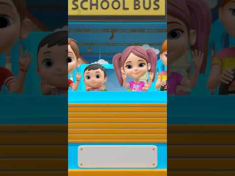 Wheels on The Bus Go Round & Round #wheels #ytshorts #shorts #kidsshorts #explore