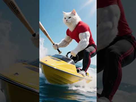 White cat rescued his son.#brainrot #cat #rescue #story #animals #shorts