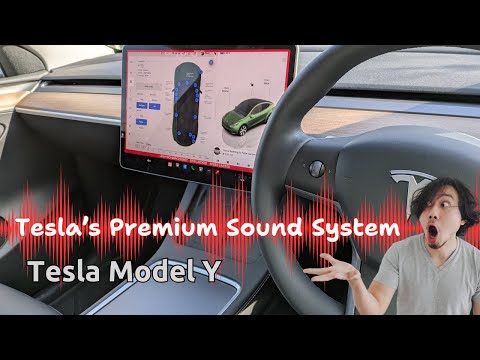 Tesla's Premium sound system in the Model Y (including RWD) 2022-2025