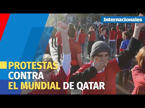 Varios actos en París contra el Mundial de Qatar