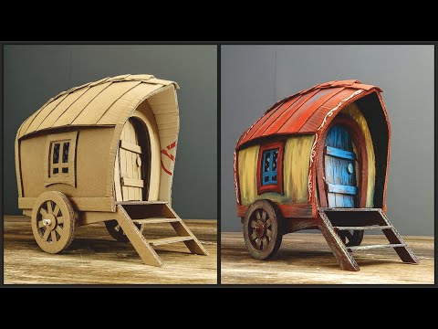 ❣DIY Vardo Wagon Using Cardboard❣