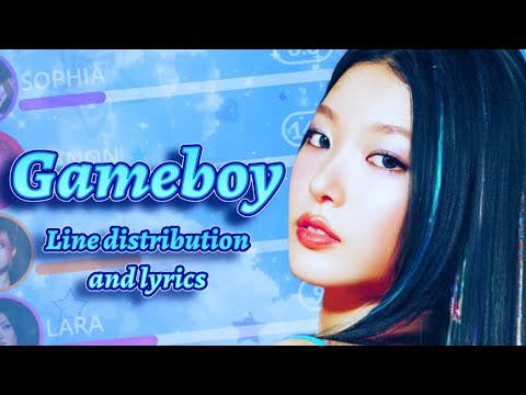 KATSEYE Gameboy | LINE DISTRIBUTION + COLOR CODED LYRICS + KARAOKE