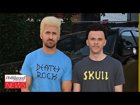 Ryan Gosling & Mikey Day Surprise Beavis and Butt-Head Appearance at
'Fall Guy' Premiere | THR News