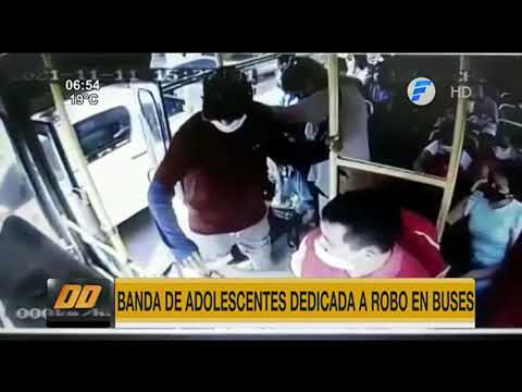 Banda de adolescentes dedicada a robo en buses