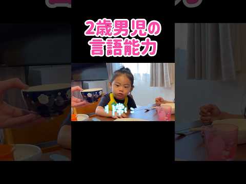 年齢の割に難しい言葉を使いこなす2歳長男