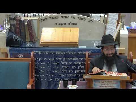 הרב אלחנן שרגא שליט''א - עריכת גורל כשיש ספיקות -בית הכנסת היזדים יום ד' כ"ב אב תשפ''ו