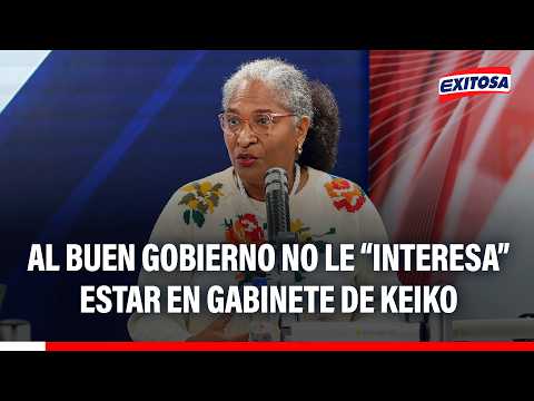 🔴🔵 Partido del Buen Gobierno no busca ser parte del gabinete de Keiko Fujimori, afirma Susana Matute