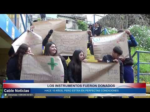 01 OCT 2024 Escuela Poeta Pablo Neruda sufrió millonario robo de instrumentos musicales