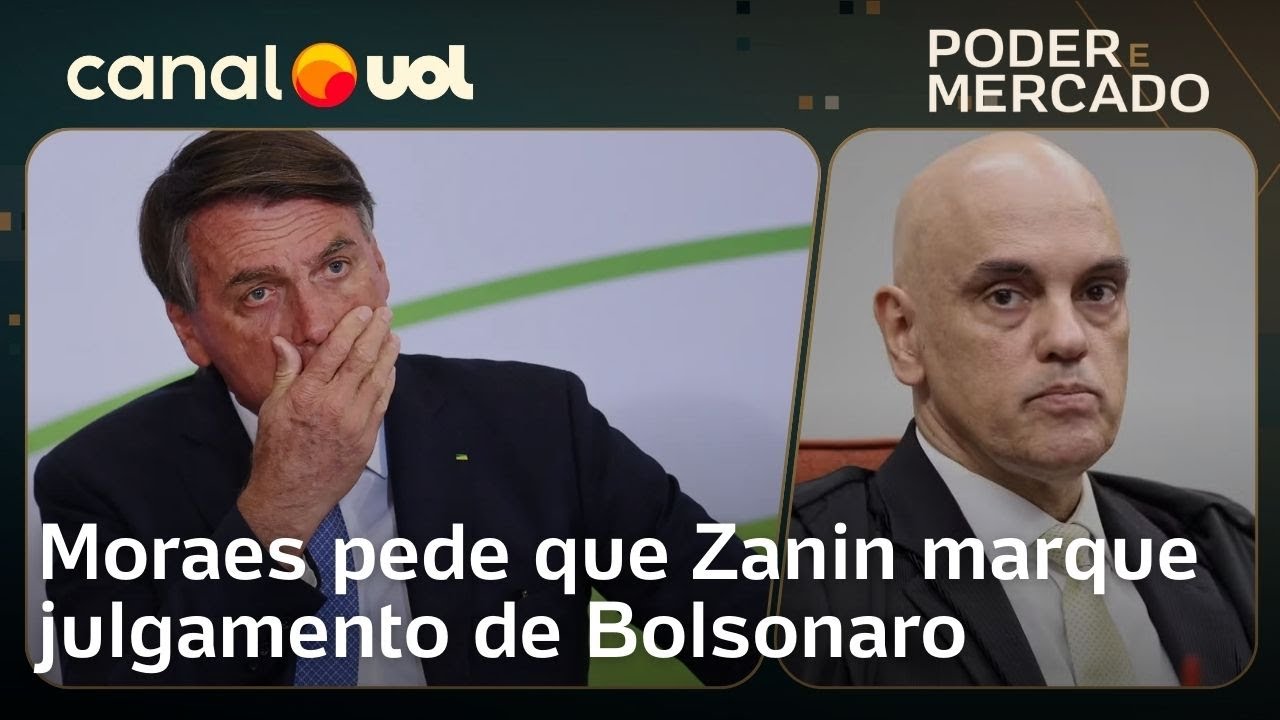 Alexandre de Moraes pede para Zanin marcar julgamento de Bolsonaro na trama golpista