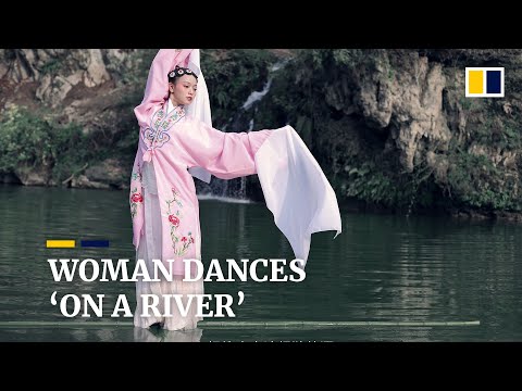 Woman dancing ‘on a river’ finds fame online in China
