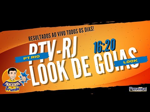 Resultado jogo do bicho ao vivo Parceiros do Brunão PTV Rio16h20 e Resultado Look Goiás - 24/03/2023