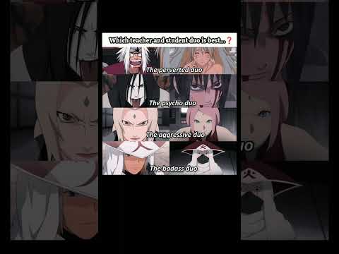 Which duo is best..❓#jiraiya #naruto #sasuke #sakura #kakashi #anime #trending#shorts