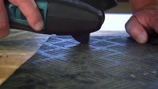 wrijving Verbonden legaal Met de Multitool rubber, vinyl en bijvoorbeeld tapijt snijden - YouTube