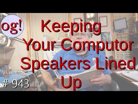 Keeping Your Computor Speakers Lined Up (#943)
