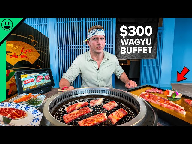 Image of Poor Man VS Rich Man Buffet in Japan!! Unlimited Beef!!