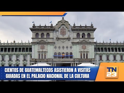 Cientos de guatemaltecos asistieron a visitas guiadas en el Palacio Nacional de la Cultura