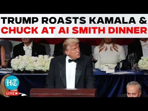 Donald Trump LIVE | Trump's Address At The Al Smith Charity Dinner | Kamala Harris | Chuck Schumer