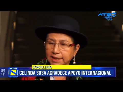 Celinda Sosa agradece apoyo internacional