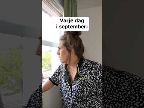 Glöm inte packa bad-täckbyxorna och solkräms-paraply #humor #september #väder