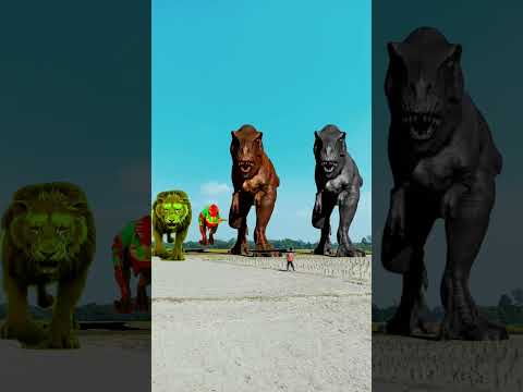 Big dinosaur Chase t-rex chasing part-279#shorts #subscribe #dinosaur #suprman #viral #dino