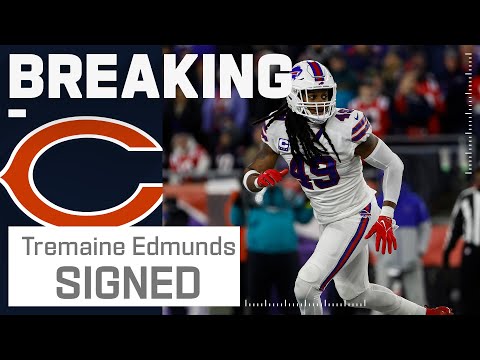 BREAKING NEWS: Tremain Edmunds Signs 4-Year Deal With the Chicago Bears video clip