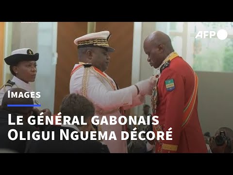 Gabon: le général Oligui décoré pendant sa prestation de serment | AFP Images