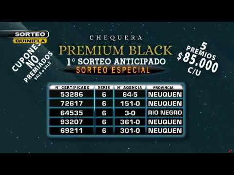 SORTEO DE QUINIELA MATUTINO Nº 29320 / 11-10-24 - LOTERIA LA NEUQUINA