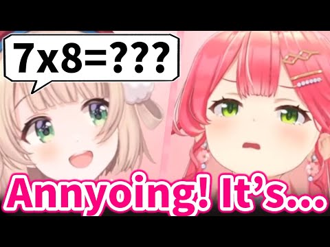 Ui-mama feels happy when Miko makes mistake on Math as she expected【Hololive/Eng sub】