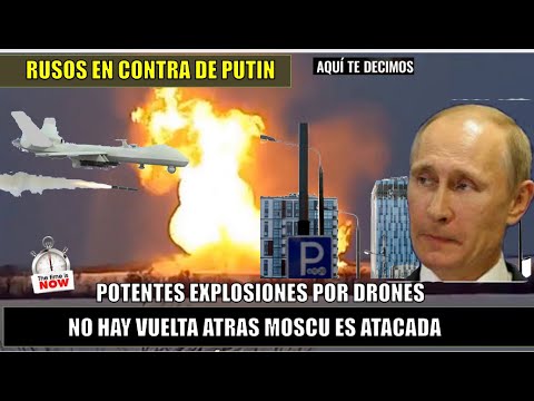 Moscu? bajo ataque de drones la poblacion culpa a Putin FUERTES explosiones en Krasnogorsk