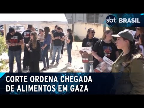 Corte Internacional de Justiça ordena chegada alimentos em Gaza | SBT Brasil (26/03/24)