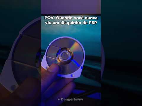 🔥quando o gamer nunca viu um disco de PSP! 😱
