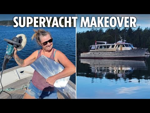 We transformed 78ft rotting superyacht with eBay bargains - now we'll use it to travel the world