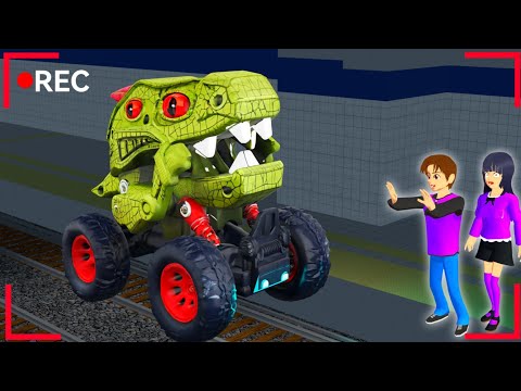 There's Horror Secret Place Anomali Truck Dino Monster Haunted Yuta Mio 😱 SAKURA SCHOOL SIMULATOR