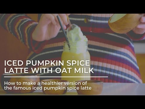 Iced Oat Milk Pumpkin Spice Latte Recipe 

* Make a delicious non-dairy version of the famous fall pumpkin spice latte.
* Barista blend oat milk will allow you to create a slightly healthier version (but equally delicious) of this Starbucks classic.
* You can also enjoy this drink warm by following the modified recipe below

Thanks a ton for watching! Make sure to SUBSCRIBE for more videos: https://rb.gy/acljrf  
You'll be the first to learn of my newest coffee recipes!  
Disclaimer: product links may include affiliate links.

Links from video: 
To enter the "Word of the Week" for a chance to win a Home Coffee Roasting Starter Kit, please visit: http://bakedbrewedbeautiful.com/contest. The word is “AUTUMN” this week! 

Blog Post for the Iced Oat Milk Pumpkin Spice Latte Recipe: https://bakedbrewedbeautiful.com/oat-milk-pumpkin-spice-latte/

Equipment & Ingredients From The Video:
Barista Blend Oat Milk - https://amzn.to/3zH0Oiv 
Cheesecloths - https://amzn.to/3iaolTg 
Organic Pumpkin Puree - https://amzn.to/3zGgC58 
Organic Pumpkin Pie/Pumpkin Spice - https://amzn.to/3l571R9 
Organic Brown Sugar- https://amzn.to/3zD4pOs  
Stainless Steel Black Straws - https://amzn.to/3iTemRo

Iced Oat Milk Pumpkin Spice Latte Recipe

Pumpkin spice mixture:
½ cup oat milk (barista blend if possible)
⅓ cup brown sugar (white is okay too)
2 tsp pumpkin puree
1 tsp pumpkin pie spice 
1 tsp vanilla extract
Latte
2 shots of espresso
1 cup oat milk 
1 tbsp pumpkin spice mixture
½ cup whipped cream (optional)
2 ice cubes (if enjoying cold)

Pumpkin spice mixture:
1. In a small sauce pan, add oat milk, sugar, pumpkin puree, and pumpkin pie spice. Bring to medium heat and whisk ingredients together until sugar is dissolved. Do not let it boil.
2. Once the mixture starts to steam and the sugar is completely dissolved, remove the pan from heat and stir in the vanilla. Strain through a fine mesh filter into a glass jar for easy storage.
Latte:
3. Pull your espresso shots, and pour inside your desired coffee mug. Add the strained pumpkin spice mixture to the espresso and stir well.
4. If enjoying warm (skip to next step if enjoying iced), steam your milk using a steam wand, milk frother, or mason jar (see post above to make foam without a frother) until foamy. Pour velvety milk on top of the espresso mixture.
5. For iced pumpkin spice lattes, add 2 to 3 ice cubes or cold brew coffee cubes to your mixture.
6. Top with whipped cream, if desired, and dust with pumpkin pie spice. Enjoy!

New videos every Thursday. 

Iced pumpkin spice latte, how to make a pumpkin spice latte, pumpkin spice latte, pumpkin spice latte, pumpkin spice latte recipe, healthier starbucks drinks, starbucks, starbucks pumpkin latte, pumpkin latte, starbucks pumpkin spice latte recipe, how to make pumpkin spice latte healthier, how to make pumpkin spice latte with less sweet, how to make pumpkin spice latte vegan

.............................................................................................................................
Follow me at:
Blog: http://bakedbrewedbeautiful.com/
Facebook Group: https://www.facebook.com/groups/coffe...
Facebook Page: https://www.facebook.com/bakedbrewedb...
Instagram: https://www.instagram.com/bakedbrewed...
Pinterest: https://www.pinterest.com/bakedbrewed...

Credits:
Music: Baked, Brewed, Beautiful Theme Song written & produced by Christopher Elwell (piano & drums) & Cheyenne Elwell (violin) 
Videography: Cheyenne Elwell on a D5200 24.1 MP CMOS Digital SLR Camera
Recipe: A Cheyenne Elwell original