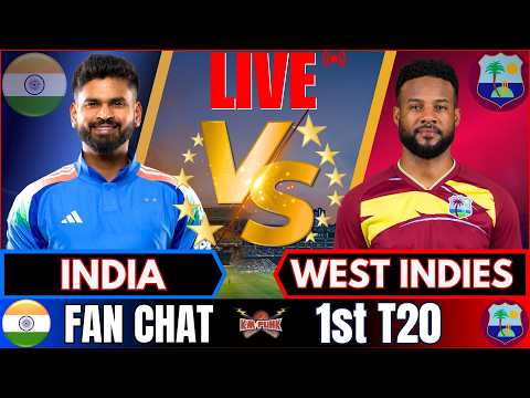 🔴LIVE: IND vs WI, 1st T20I | India vs West Indies Live match Today, Live Cricket Score &amp; FanChat