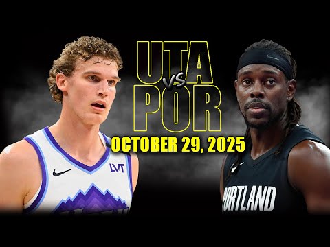 Portland Trail Blazers vs Utah Jazz Full Game Highlights - October 29, 2025 | NBA Season