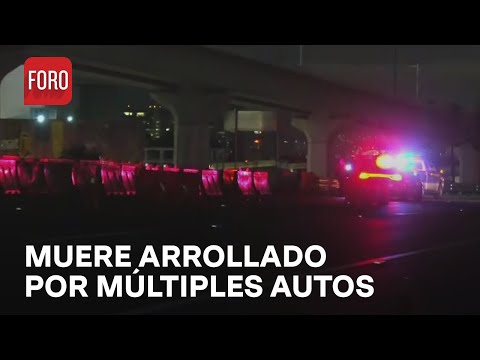 Hombre muere arrollado por múltiples vehículos en la autopista México-Toluca - En Una Hora