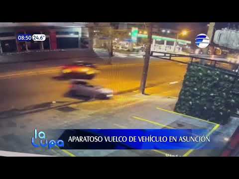Así ocurrió un accidente de tránsito en Asunción