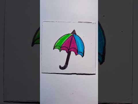 Umbrella Drawing 🌂 ⛱️ ☔️ #shortsfeed #art #umbrella #drawing