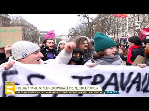 Francia vivió la segunda protesta masiva de enero contra la reforma de las pensiones del Gobierno