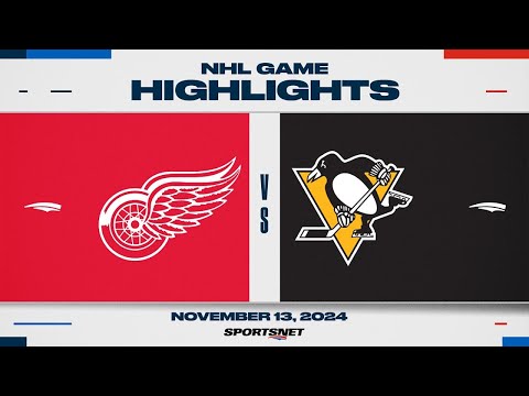 NHL Highlights | Red Wings vs. Penguins - November 13, 2024