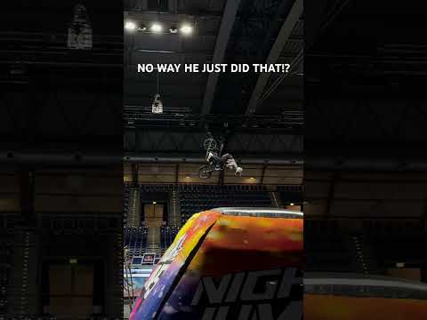 Simson Backflip in training 🤯 Eddy Frech showing off #nightofthejumps #notj #simson