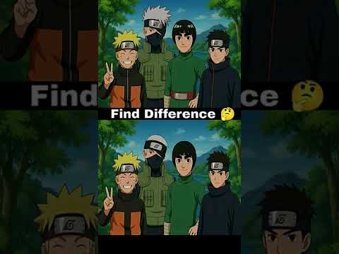 find only 4 difference between photo I give you 580Rs💸✅#naruto #anime #kakashi #growth #madara