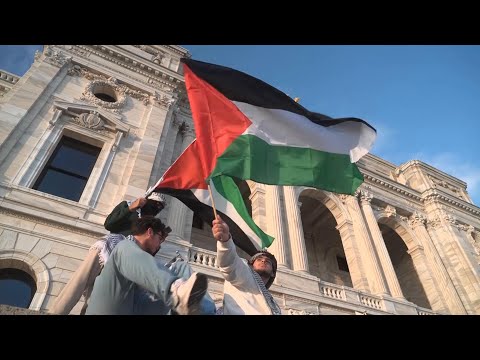 Thousands denounce Israeli assault on Gaza at Minnesota capitol