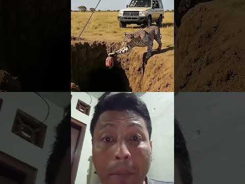 Will the leopard step into the trap...or get the meat?🐆🥩❓Tendua girega...ya maas le paayega?#leopard