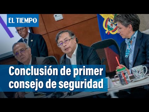 Conclusiones del primer consejo de seguridad en Bogotá entre Petro y Claudia López | El Tiempo